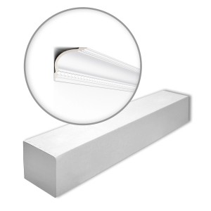 NOEL & MARQUET NMC Z6-Box ARSTYL Eckleisten, 14 Stk. (28 m), weiße Stuckleisten für Decke und Wand.