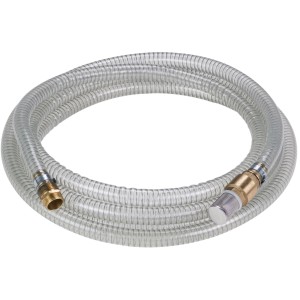 Einhell Saugschlauch 4 m mit Messing-Anschluss für Pumpen und Hauswasserwerke.