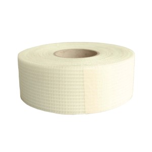 Rolle Dalsys Gewebeband, 90m x 5cm, Glasfasergewebe, weiß, für Fugen im Trockenbau.