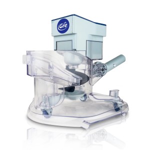 Weißer Gre Akku-Poolsauger 5.000 mAh für die Poolreinigung.