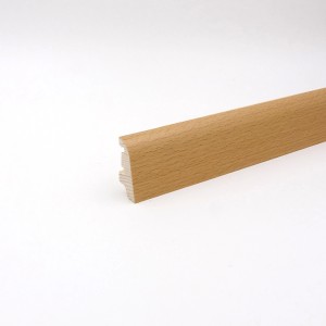 Sockelleiste Clipfix B, Buche gedämpft, 19x38x2500 mm, für harmonischen Bodenabschluss.