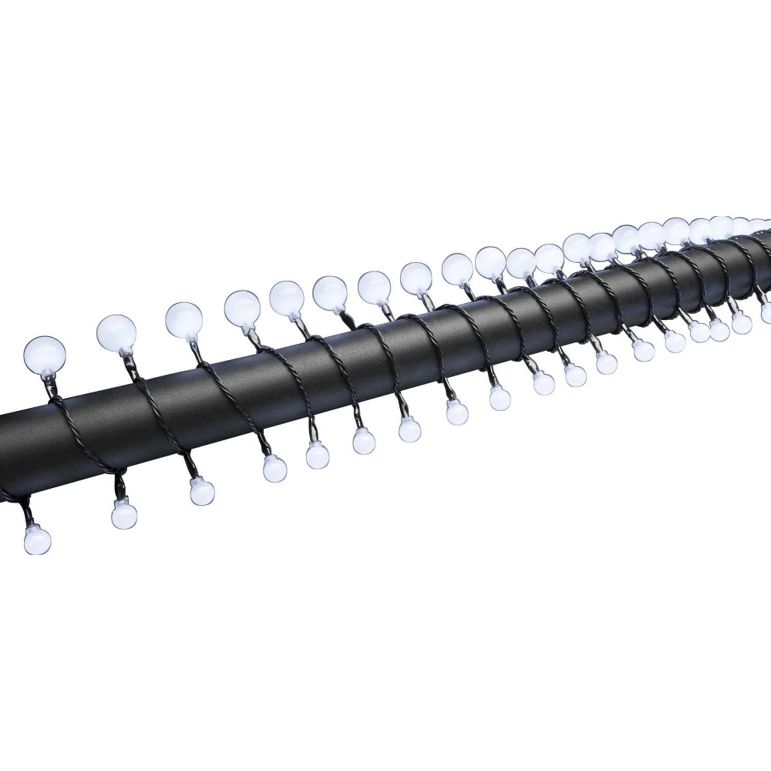 Konstsmide LED Globelichterkette mit kaltweißen Kugeln für Innen und Außen.