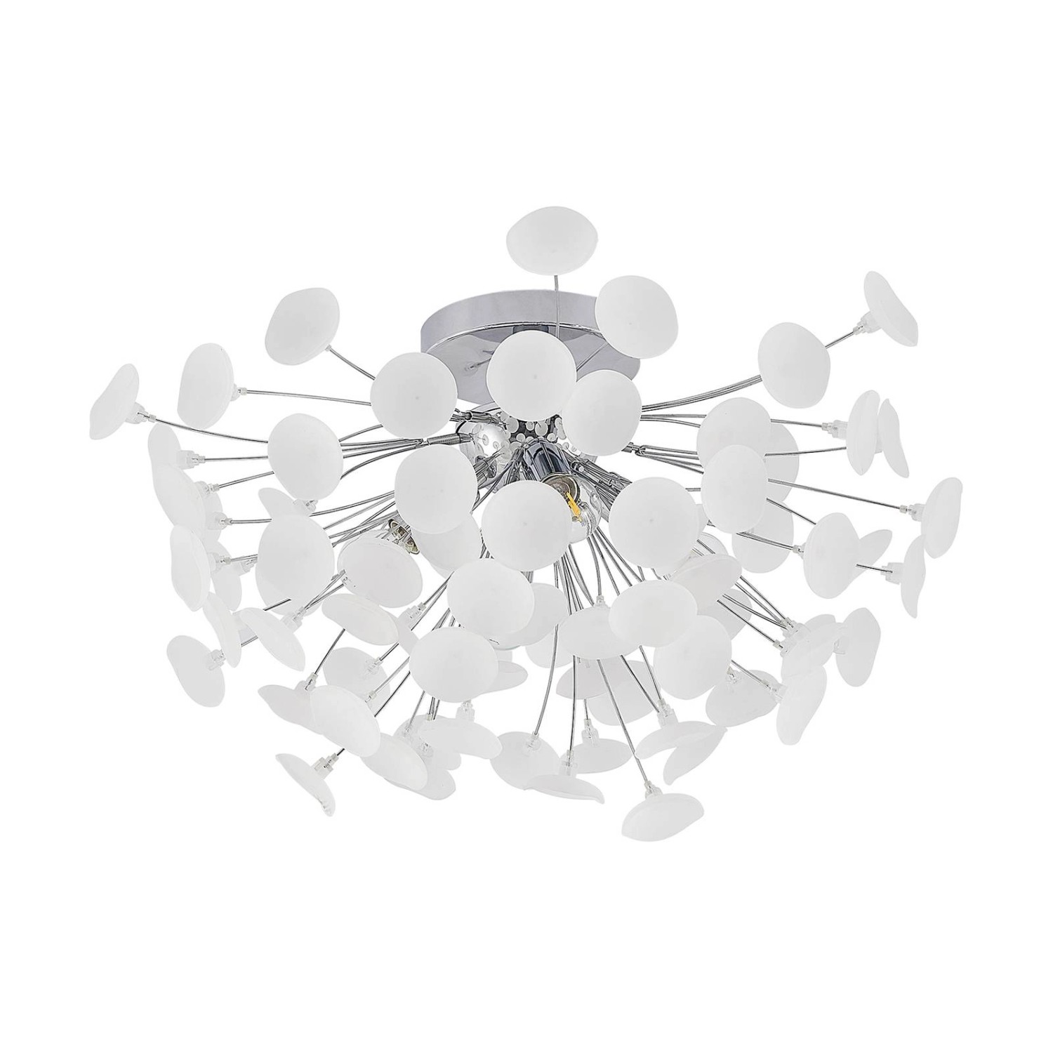 Lindby Deckenlampe Yurina 9626632 Modern in Chrom aus Metall 4-flammig E14 günstig online kaufen