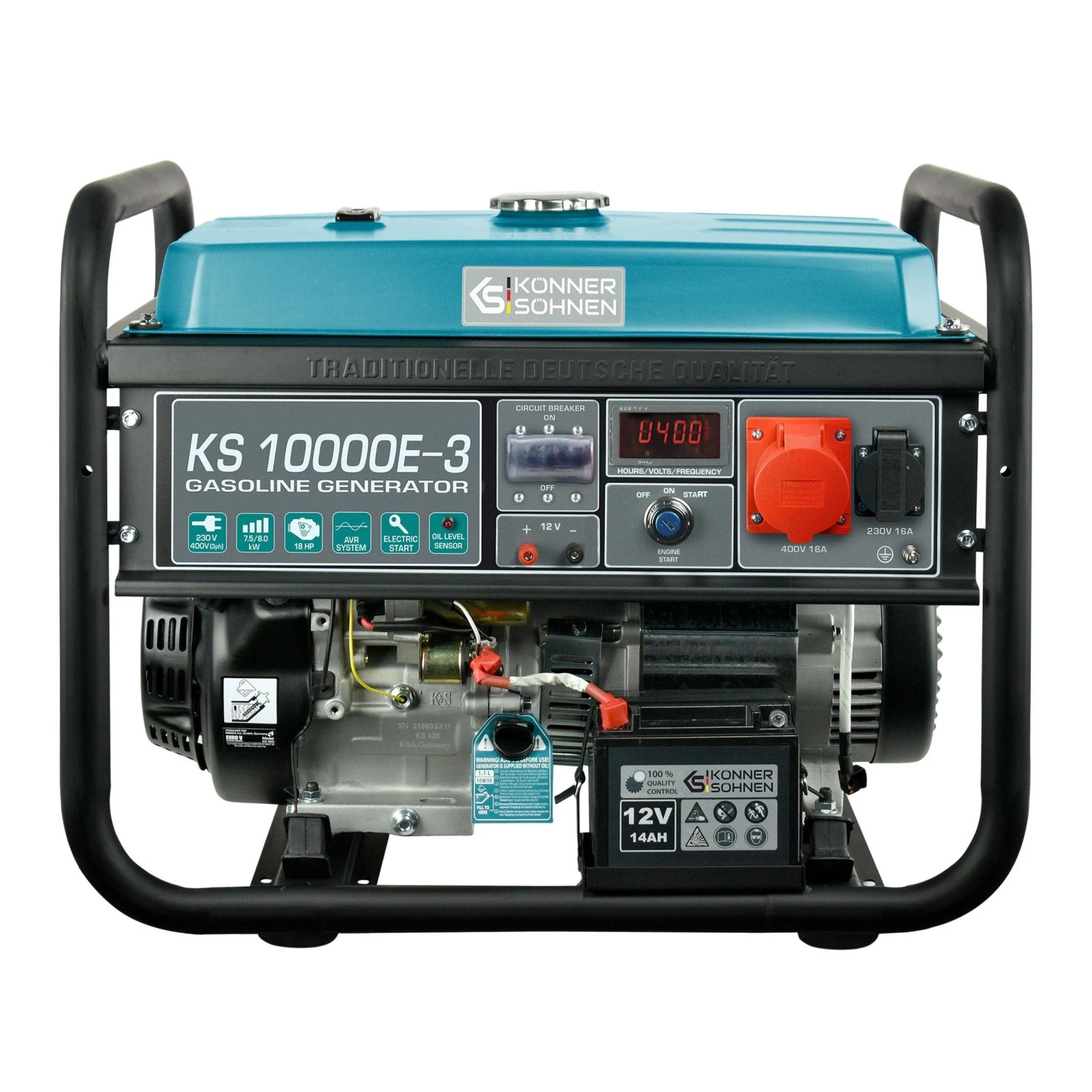 Könner & Söhnen Benzin-Generator KS 10000E-3