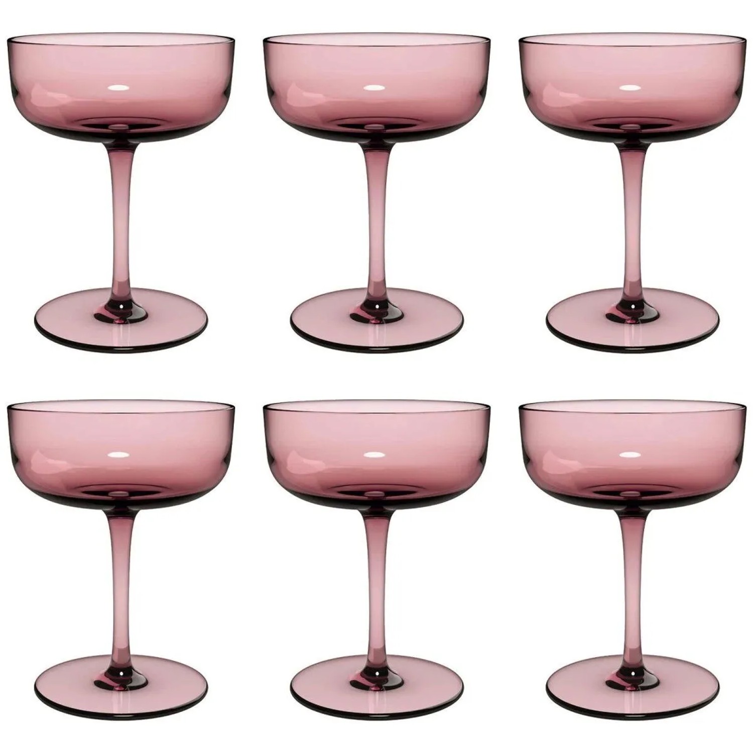 like. by Villeroy & Boch Like Glass Sektschalen Dessertschalen 100 ml 6er Set Grape