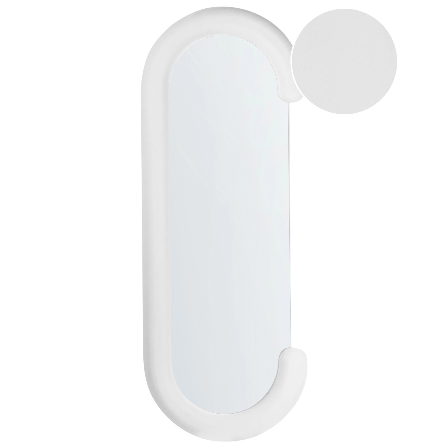 Beliani Wandspiegel LOCHES Weiss 7x54x158 günstig online kaufen