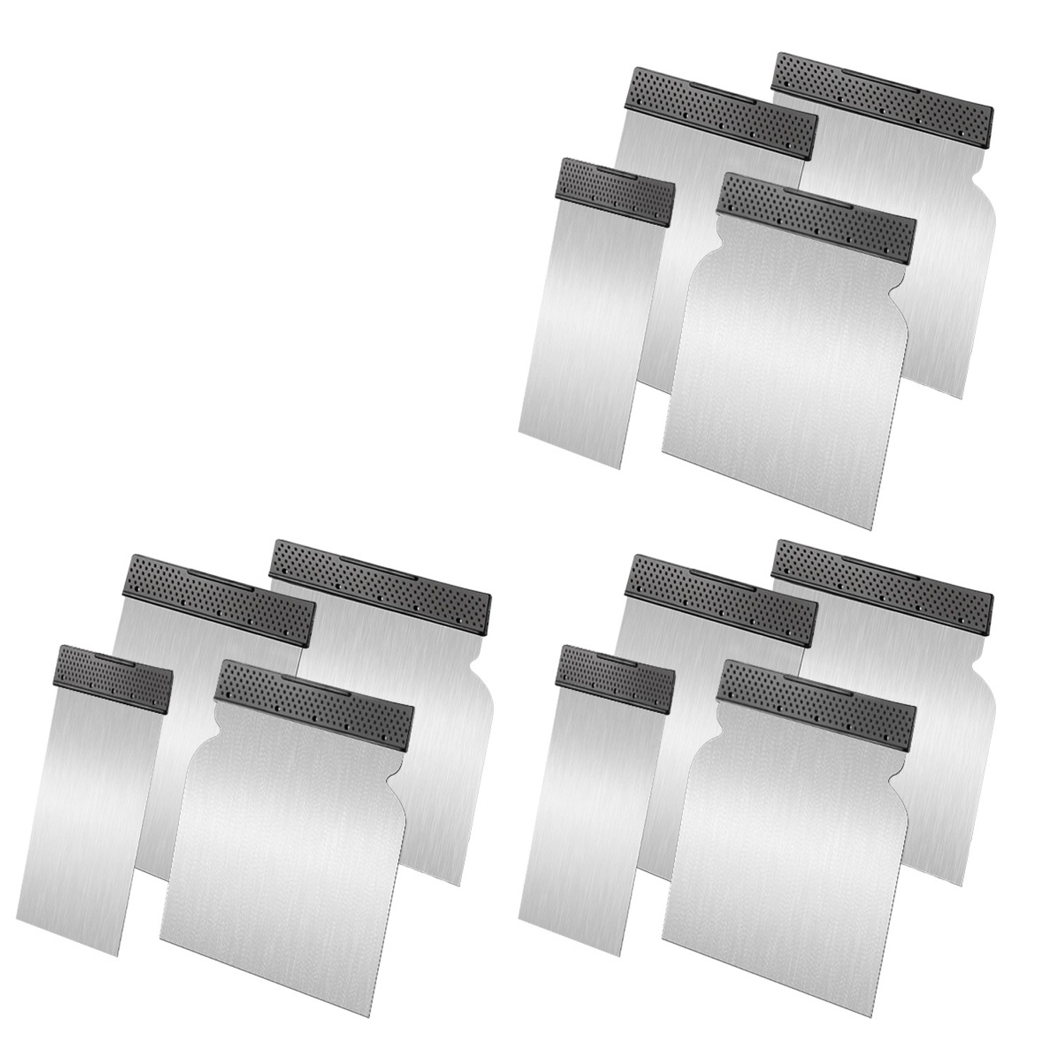 STAHLWERK Spachtelset 12-teilig 50 80 100 120 MM Mit Elastischer Klinge