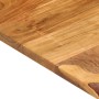 vidaXL Waschtischplatte aus Akazie, 100x52 cm, Massivholz mit Baumkante.
