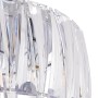 Moderne, transparente Lindby Deckenlampe Sofia mit Acryl-Lampenschirm und Chrom-Details.