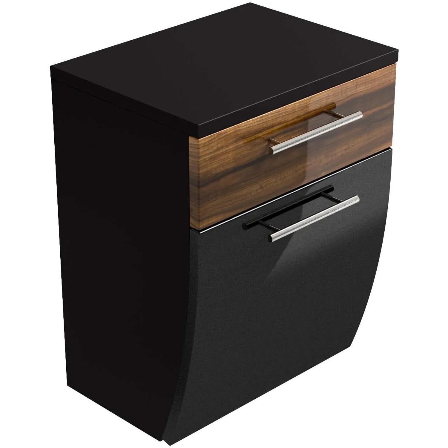 Posseik Bad-Hängeschrank Salona, anthrazit, 40 cm breit, mit Schubladen und Softclose.