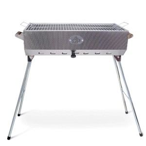 Grillpeter Mangal Set Taschkent Schaschlikgrill mit 9er Drehspieß Spieße Motor