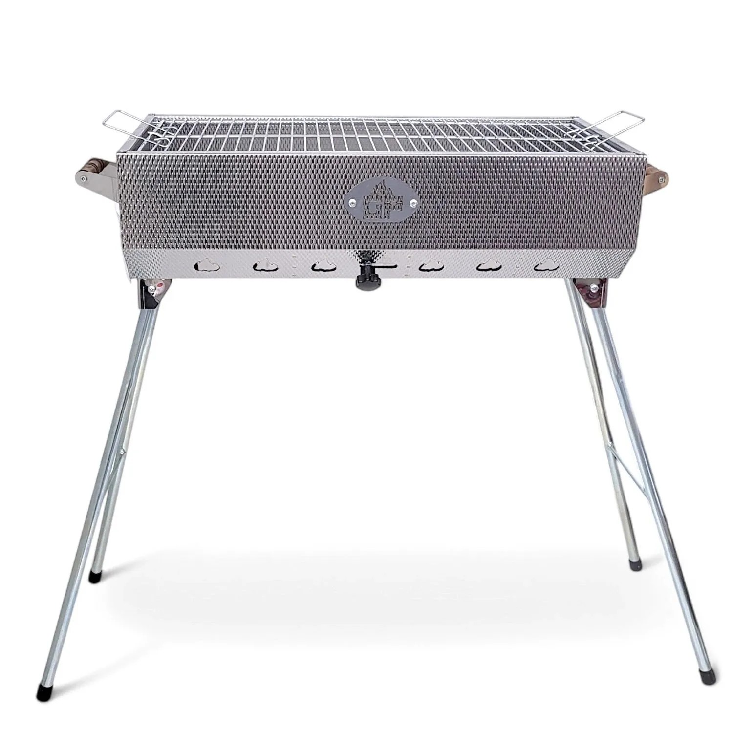 Grillpeter Mangal Set Taschkent Schaschlikgrill mit 9er Drehspieß Spieße Motor_2