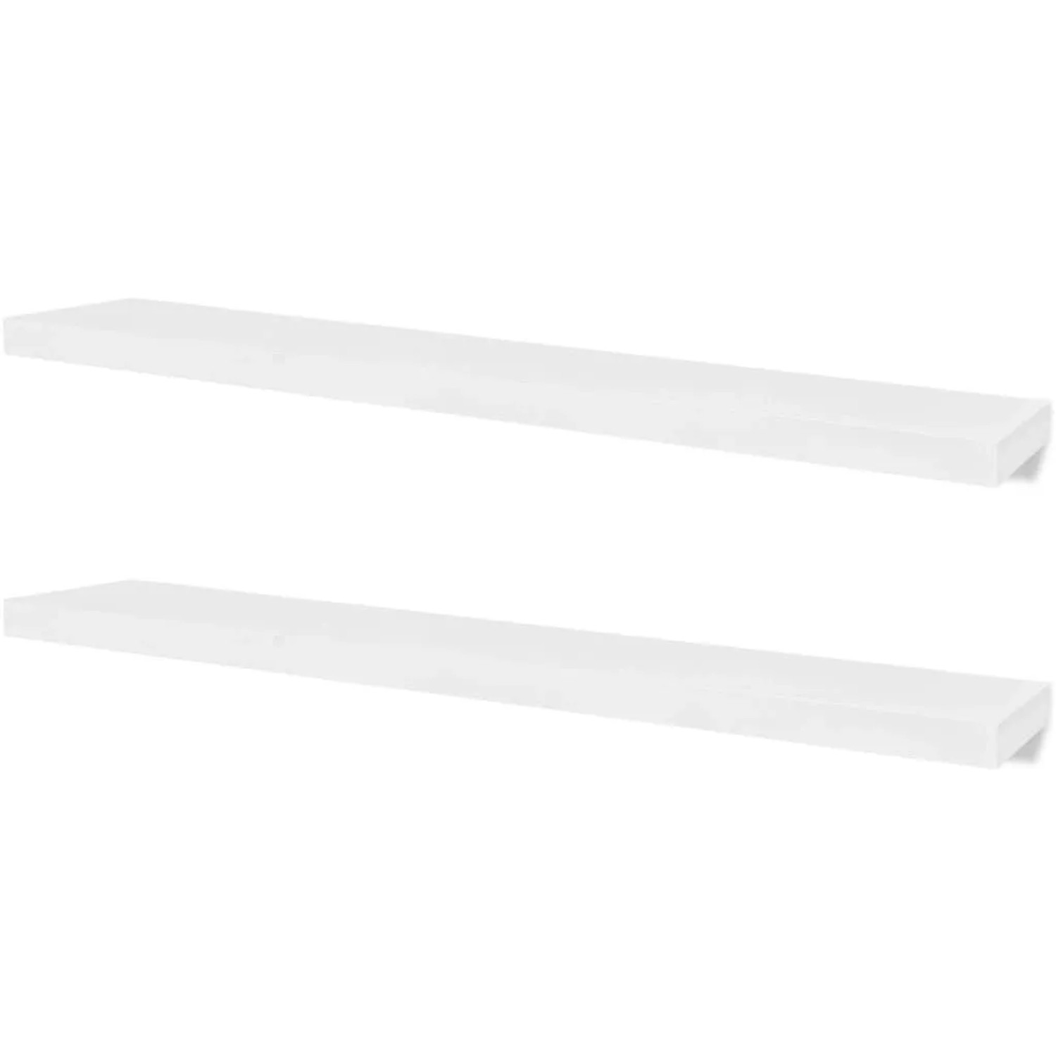 vidaXL Wandregale 2 Stk MDF Weiß 242186
