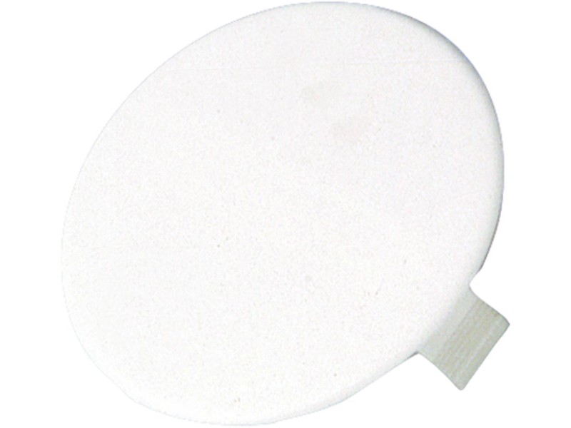 Federdeckel für 60mm Schalterdose Kunststoff weiß
