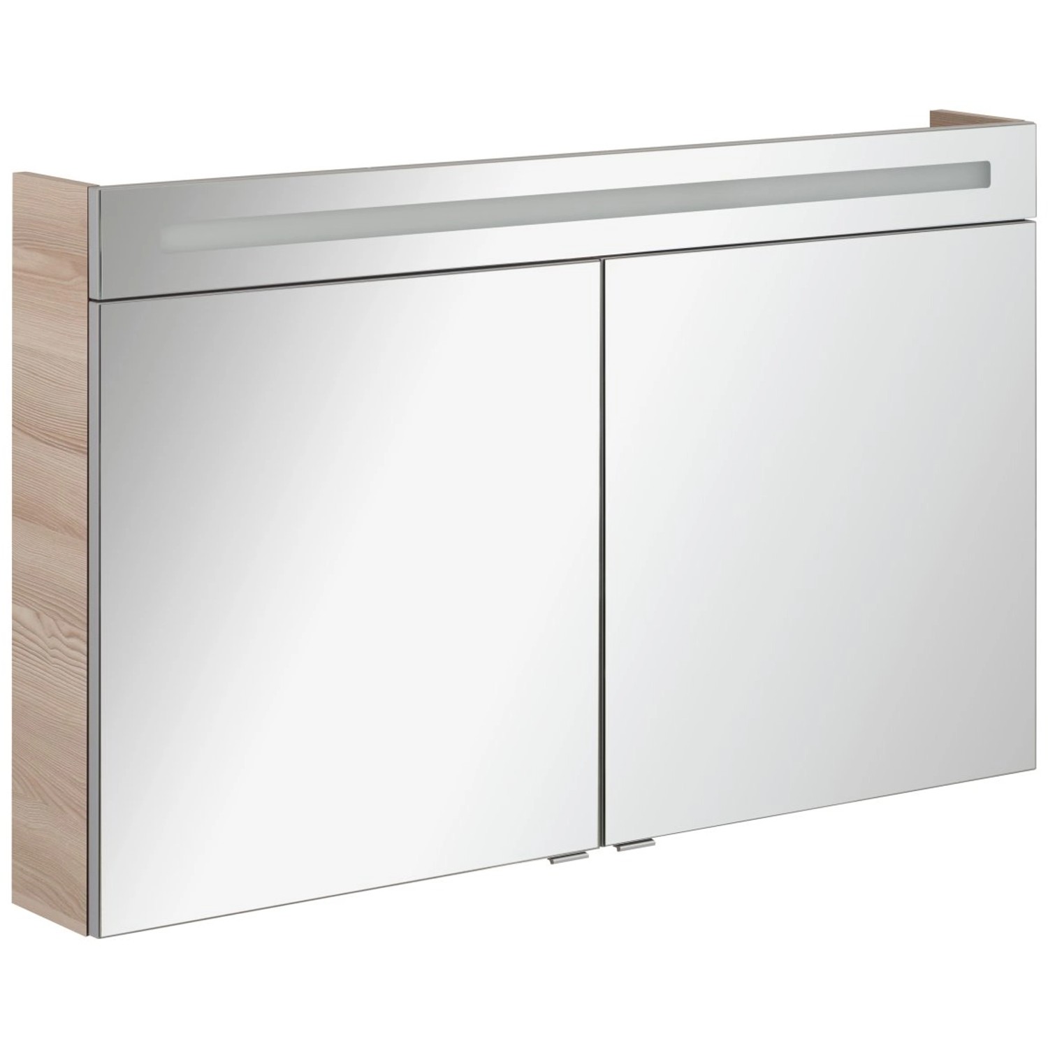 Fackelmann Spiegelschrank B.Clever Alaska Esche 120 cm mit Softclose Türen