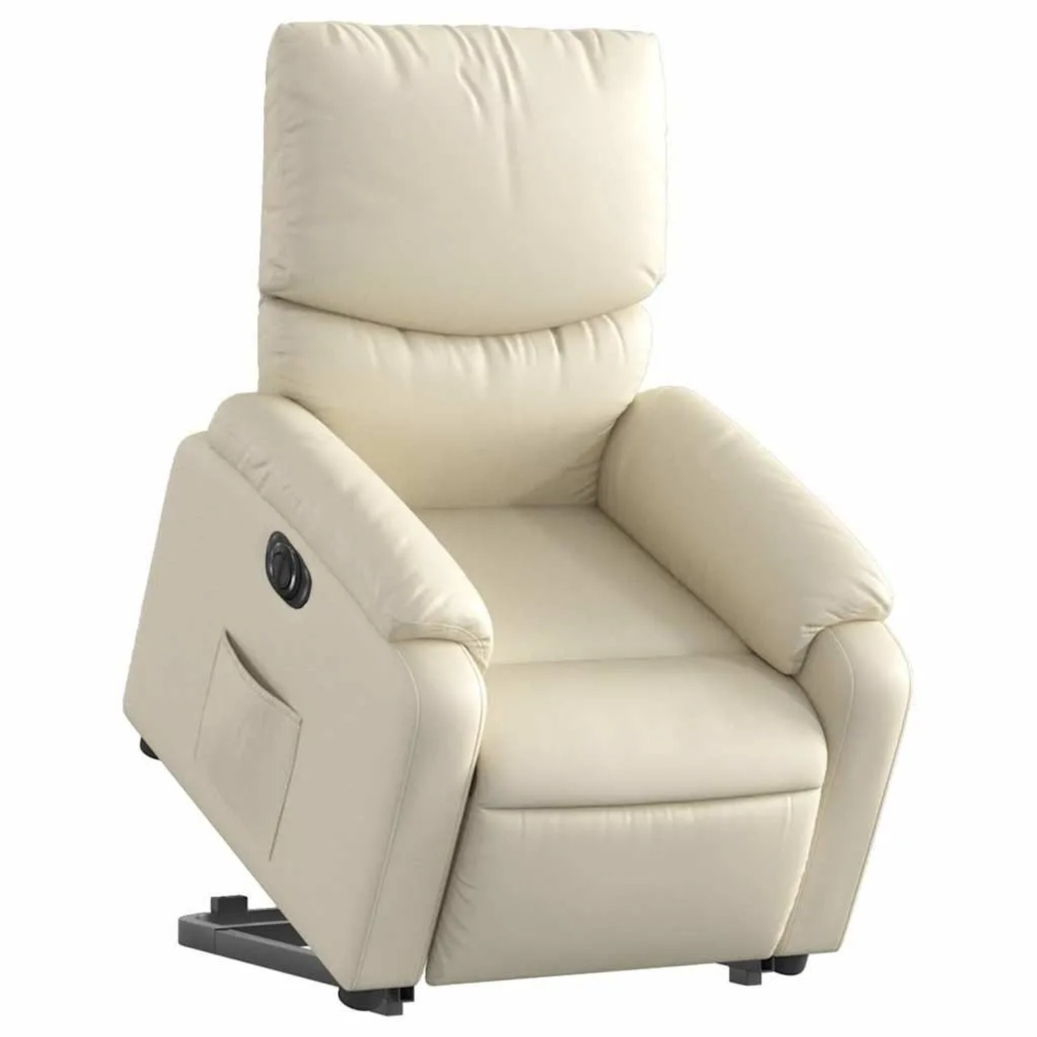 vidaXL Relaxsessel mit Aufstehhilfe Elektrisch Creme Kunstleder 3204901