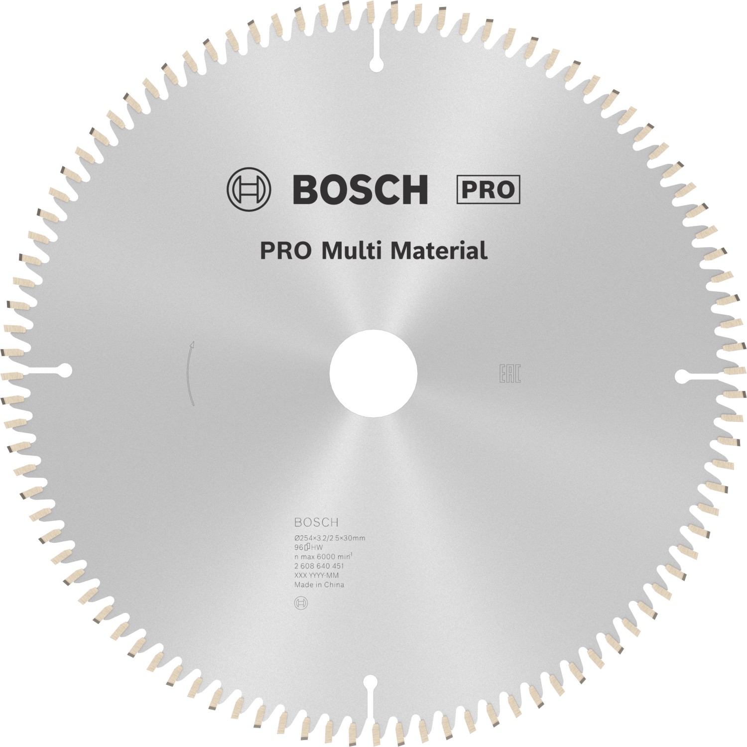 Bosch Kreissägeblatt Multi Material 254 mm x 32 mm x 30 mm 96 Zähne günstig online kaufen