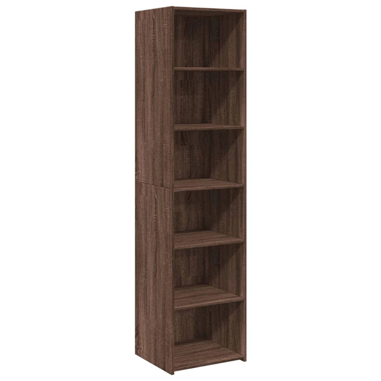 vidaXL Highboard Braun Eichen-Optik 45x41x185 cm Holzwerkstoff 3281679 günstig online kaufen