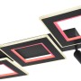 Moderne, dimmbare LED-Deckenleuchte Marian, 2-flammig, schwarz matt mit RGB-Farbwechsler.