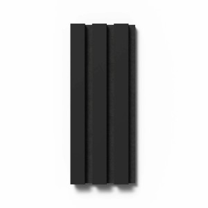 Akustikpaneel Muster in Schwarz mit Filz, 29,5x15cm. Wandpaneel zur Schallabsorption und Raumgestaltung.