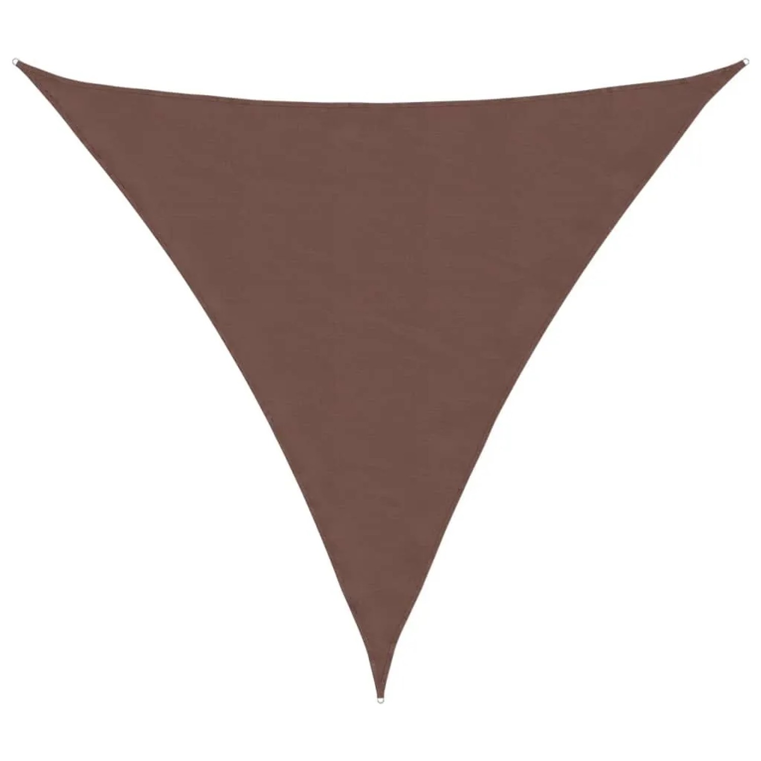vidaXL Sonnensegel Oxford-Gewebe Dreieckig 3,6x3,6x3,6 m Braun 135831