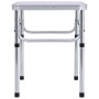vidaXL Klappbarer Campingtisch Weiß Aluminium 60x45 cm 48178_4