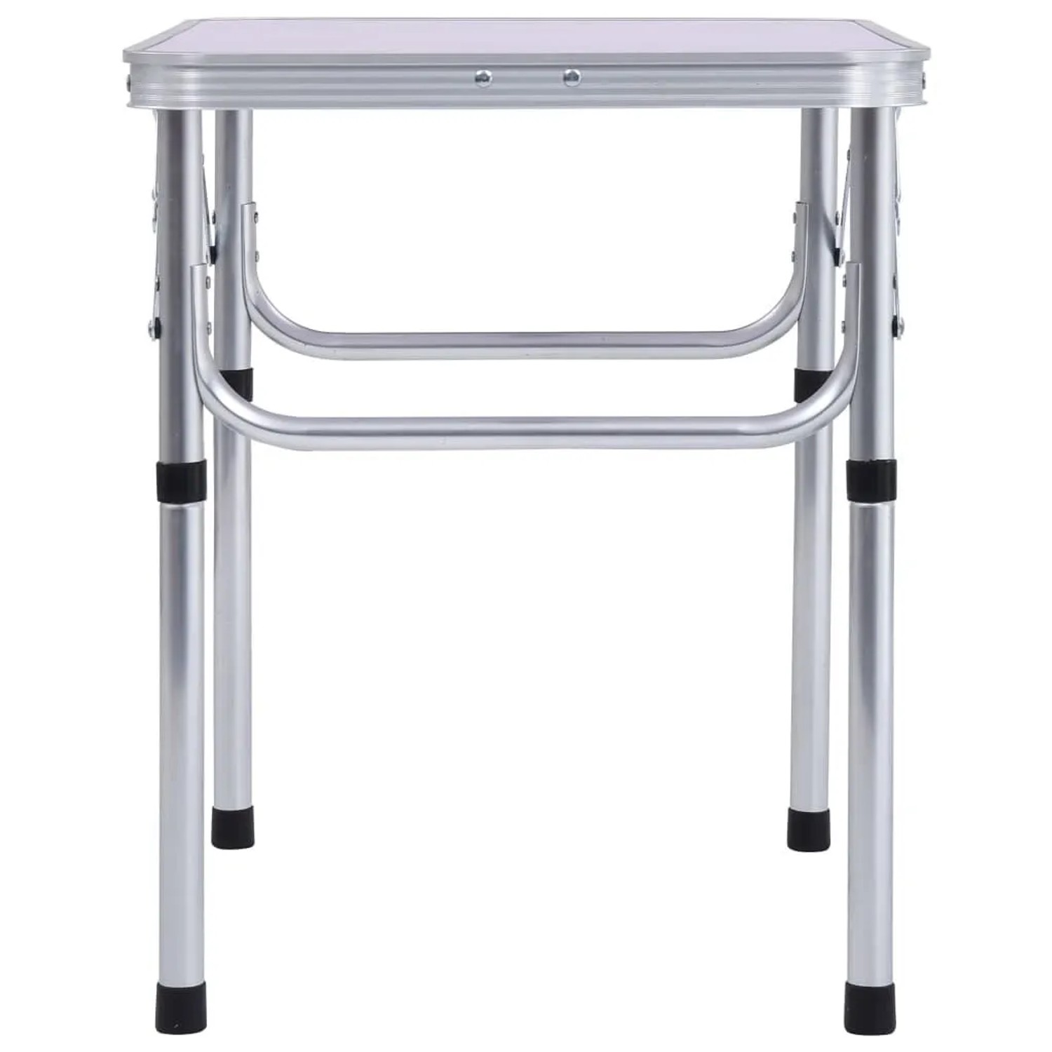 vidaXL Klappbarer Campingtisch Weiß Aluminium 60x45 cm 48178_4