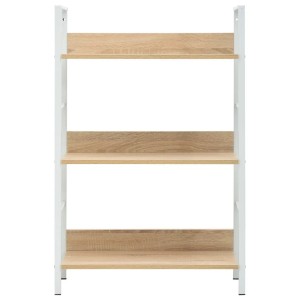 vidaXL Bücherregal 3 Regalböden Eiche 60x27,6x90,5 cm Holzwerkstoff 288221