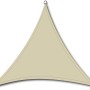 Siena Garden Solino Sonnensegel, 3-eckig, Ecru, 3,6x3,6x3,6 m. UV-Schutz bis 95%.