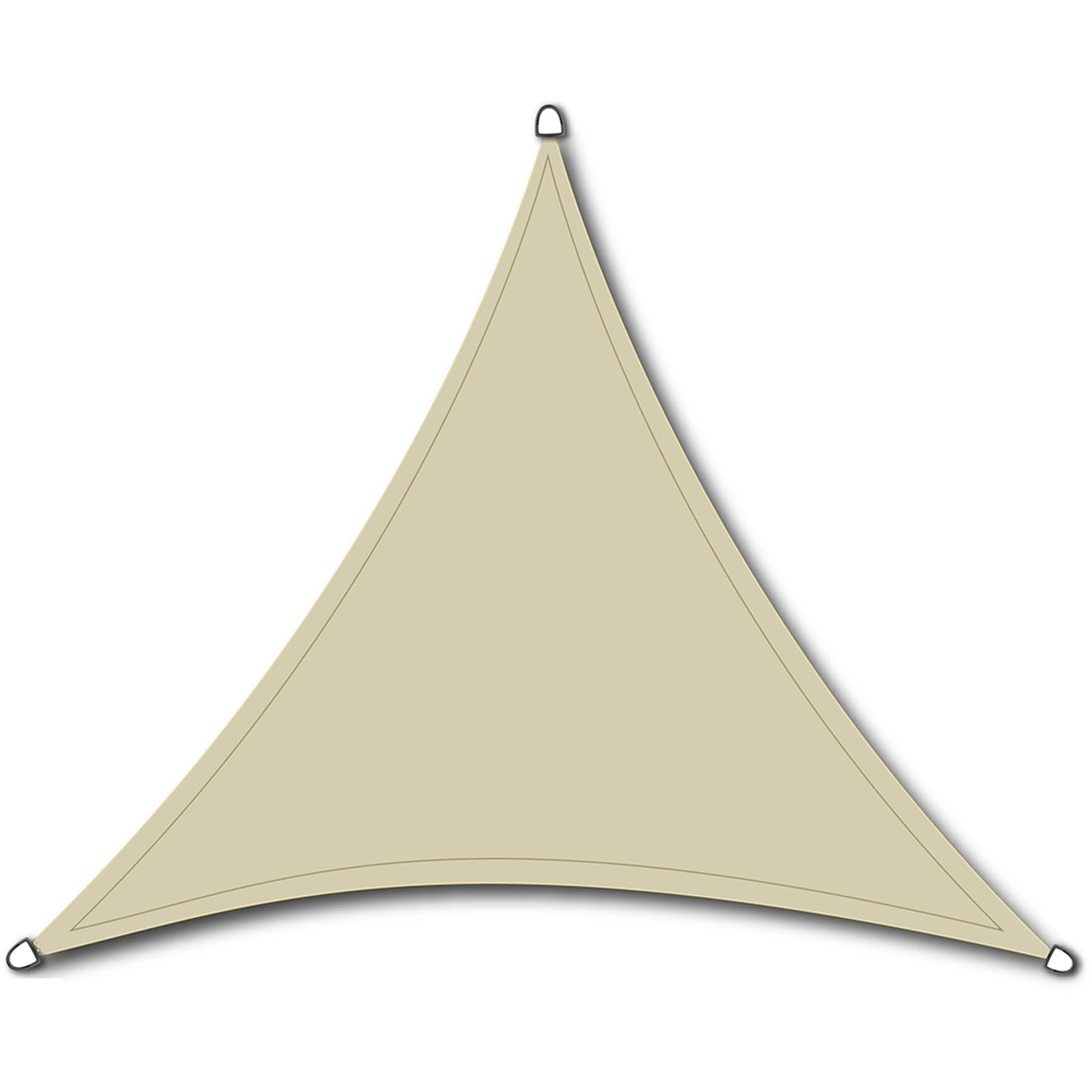 Siena Garden Solino Sonnensegel Ecru 3-eckig 3,6x3,6x3,6 m