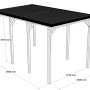 Holzbrüder Camping-Carport Ralf, chromoxidgrün, 400x700 cm, mit Dornengrün Blechdach. Ideal für Wohnmobile.