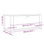 Weißer vidaXL Wand-Schuhschrank (100x35x38 cm) aus Holzwerkstoff. Schuhkommode mit Klappe.