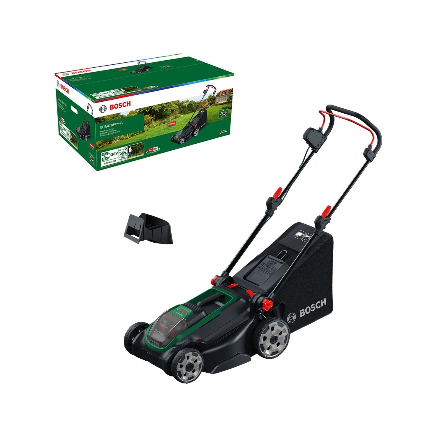 Image of Bosch Akku-Rasenmäher Rotak18V2-43 Solo