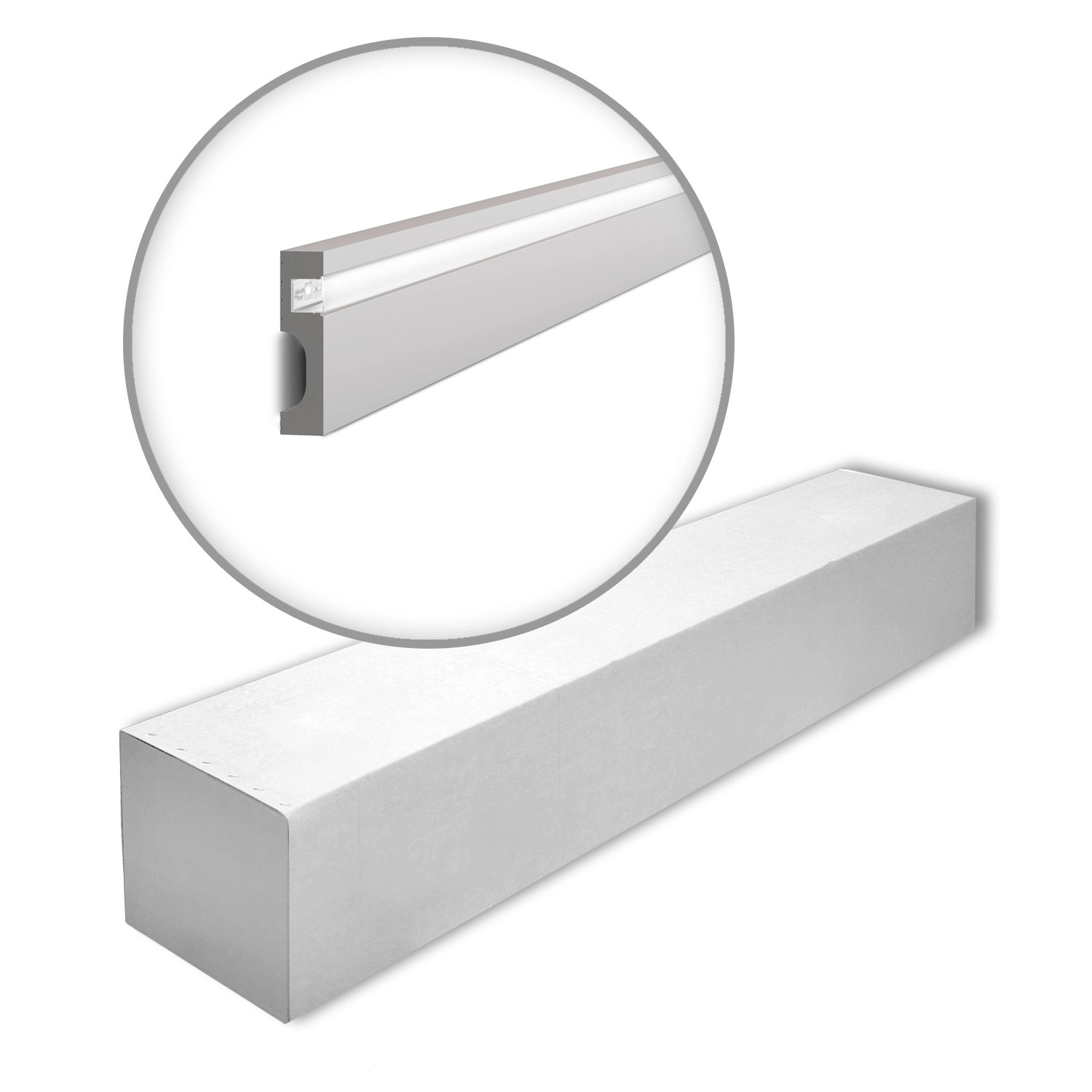 NOEL & MARQUET NMC IL11-Box WALLSTYL Sockelleisten 1 Karton Set mit 13 Stuckleisten 26 m Grau