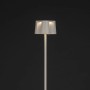 Weiße Konstsmide LED Stehleuchte Nice mit USB, 120cm, für Innen- und Außenbereich.