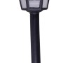 3er Set schwarze Näve LED Solar Erdspieß/Wandleuchte 2in1 für den Außenbereich.