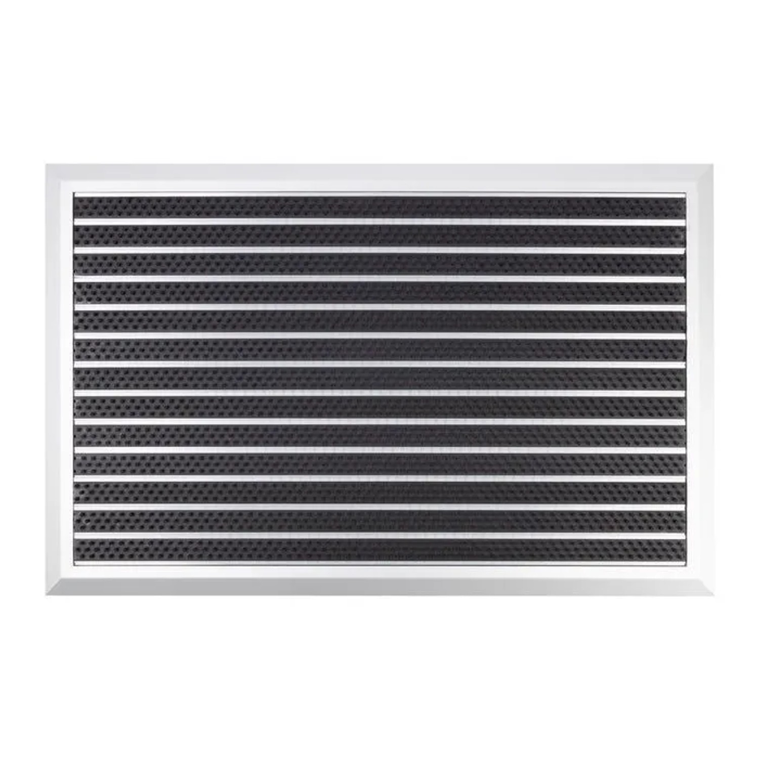 Floordirekt Fußmatte Spectral Aluminium Türmatte Bürste 68 x 98 cm