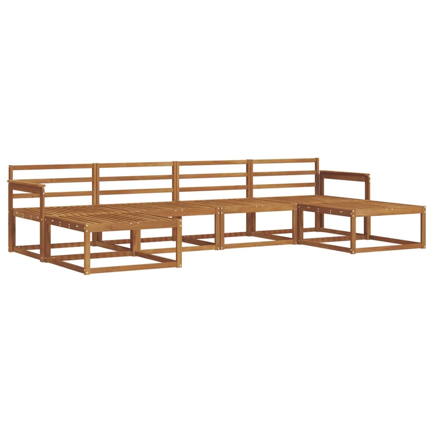 vidaXL Outdoor-Sofagarnitur 6-Tlg Natur Massivholz Akazie 3367952