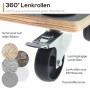 Tronitechnik Rollbrett mit 360° Lenkrollen und Feststellbremse, geeignet für verschiedene Bodenarten.