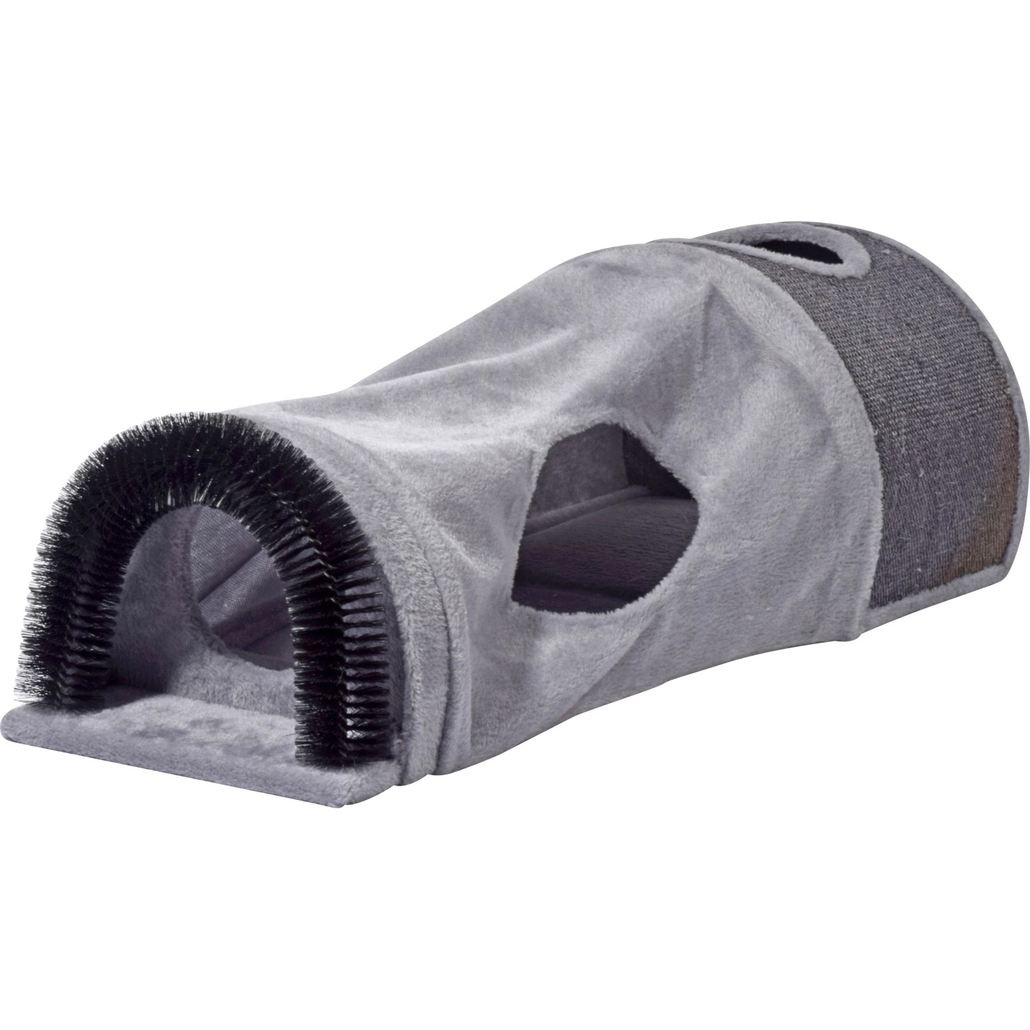 Dobar Faltbare Katzenhöhle und Spielball 87 cm x 37,5 cm x 27 cm Grau