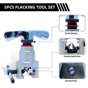 CCLIFE Metrisch Zöllig Taumelbördelgerät Klimaanlage Bördelgerät Bördelwerkzeug 5 bis 19MM