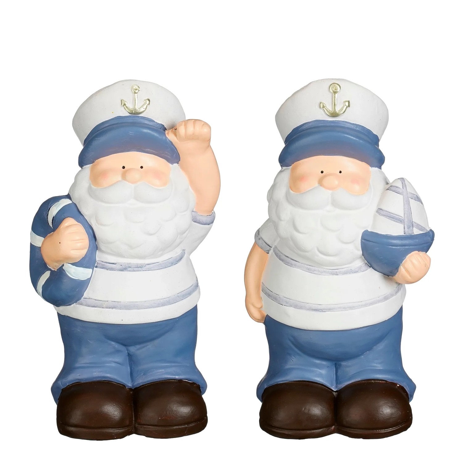 Mica Decorations Kapitän Deko Sortiert Blau Höhe 24 cm
