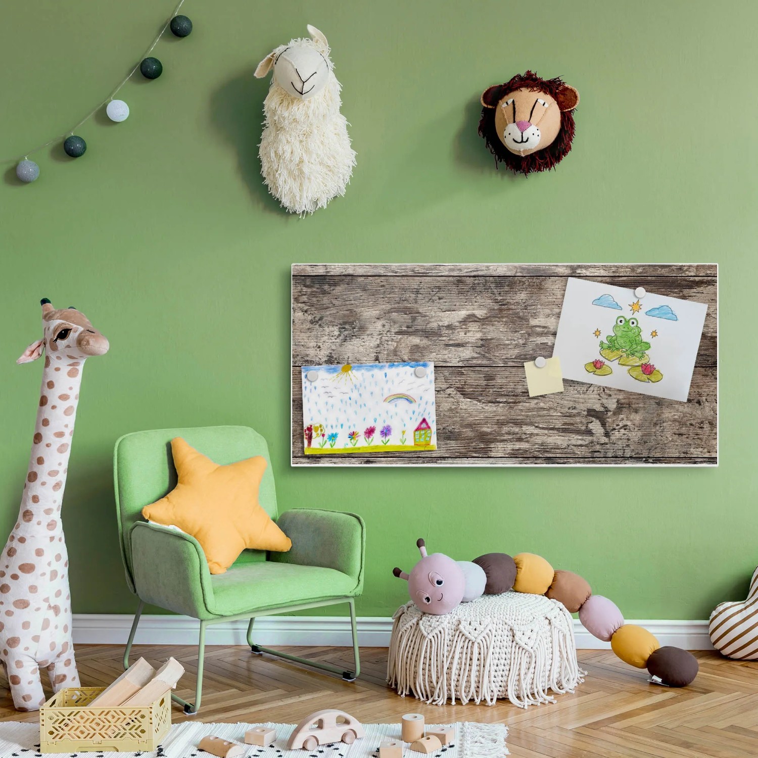 Banjado Magnettafel 30 X 75 Cm – Motiv Daphne, Inkl. 4 Magnete & Montageset