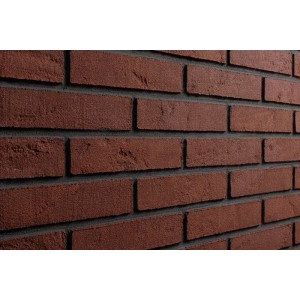 Rote Elabrick Verblender Arizona (210x50 mm) im Mauerverband. Ideal für Fassaden und Innenwände.