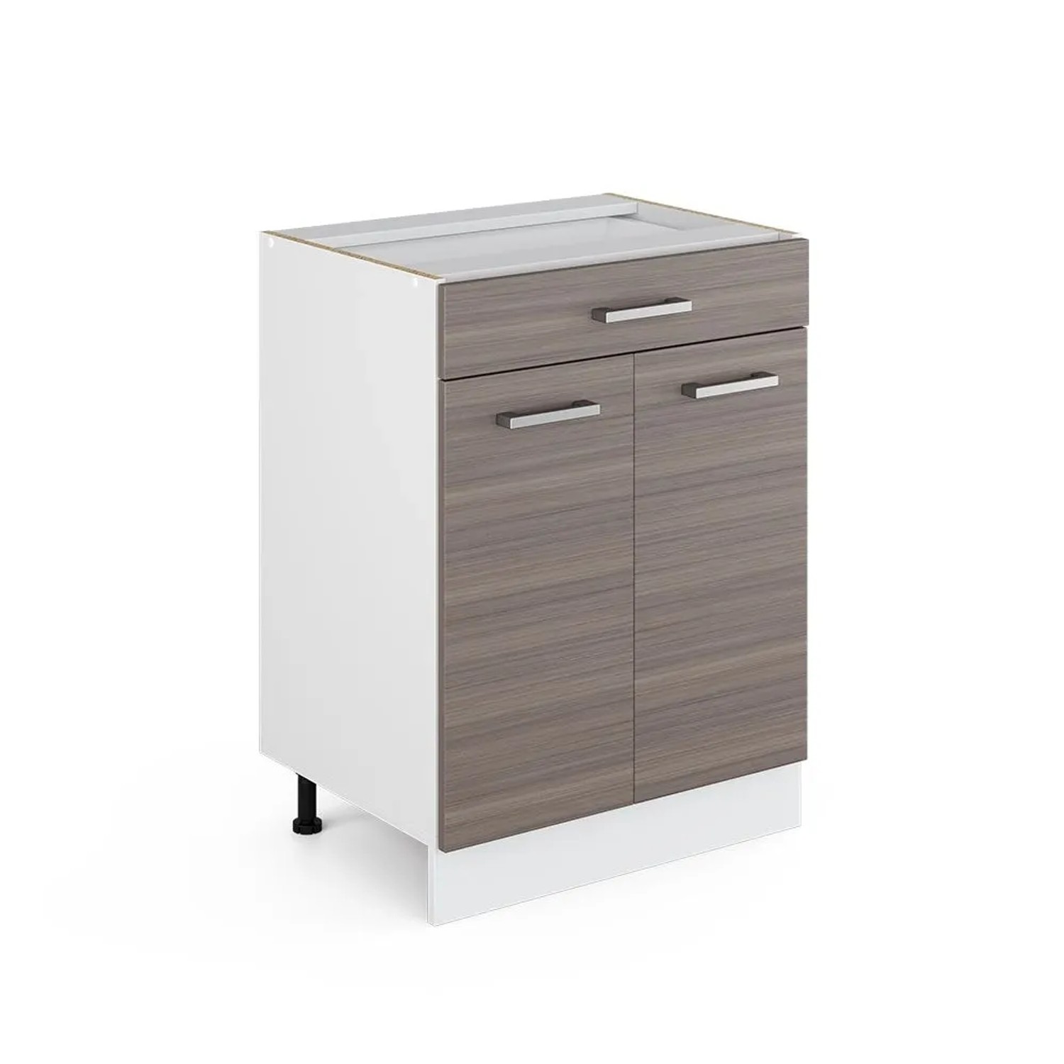 Vicco Küchenschrank R-Line EdelGrau 60 cm mit Schublade ohne Arbeitsplatte