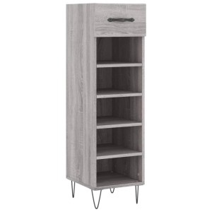 vidaXL Schuhschrank Grau Sonoma 30x35x105 cm Holzwerkstoff 829674