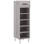 vidaXL Schuhschrank Grau Sonoma 30x35x105 cm Holzwerkstoff 829674
