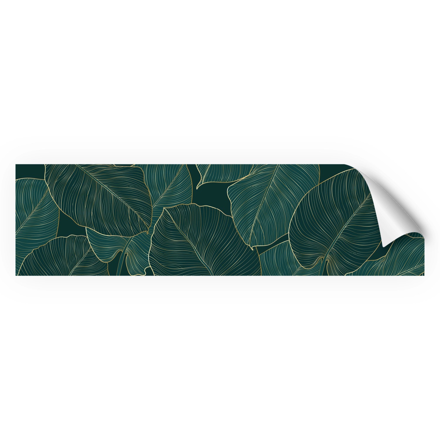 Myspotti Küchenrückwandfolie Leaves Green Selbstklebend 220 cm x 60 cm