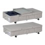 Relaxdays Unterbettkommode 2er Set PP-Vlies Grau Mit Rollen 80 cm x 40 cm x 20 cm