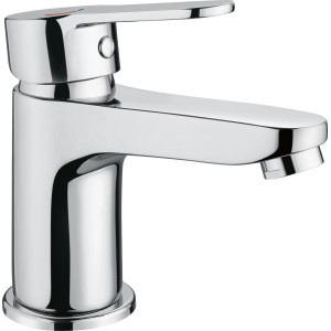 Verchromte baliv Waschtischarmatur WT-5890 mit Einhebelmischer für Waschbecken.